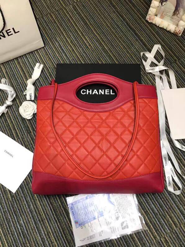 CHANELスーパーコピー シャネル CHANEL 31 ラージ ショッピング バッグ オレンジ レッド A57977 Y83999 K1171 - 商品画像 8
