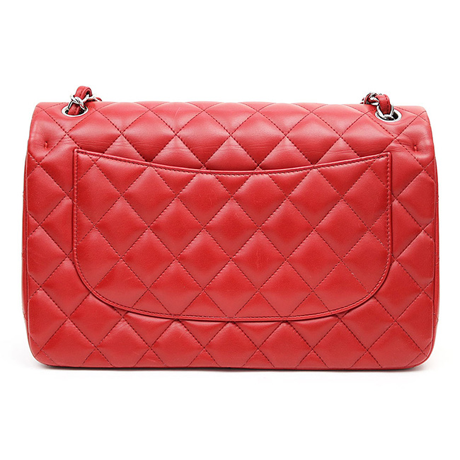 シャネルコピー CHANEL マトラッセ30 クラシック ラージ フラップバッグ レッド ラムスキン 定番 Wチェーンショルダー ココマーク ダブルフラップ 現行型 ニ重蓋 A58600 - 商品画像 4