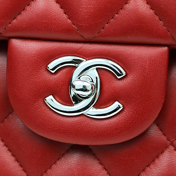 シャネルコピー CHANEL マトラッセ30 クラシック ラージ フラップバッグ レッド ラムスキン 定番 Wチェーンショルダー ココマーク ダブルフラップ 現行型 ニ重蓋 A58600 - 商品画像 1