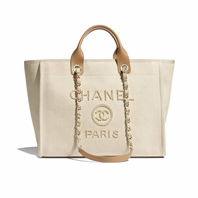 CHANEL シャネル 20SS ドーヴィル トートバッグ ショッピングバッグ A66941 B02914 N6947 - 商品画像 5