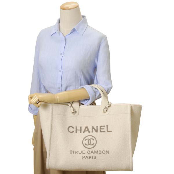 シャネルスーパーコピー CHANEL バッグ トートバッグ レディース ホワイト ラージショッピングバッグ 2WAYショルダーバッグ A66941 B06387 NE261 - 商品画像 1