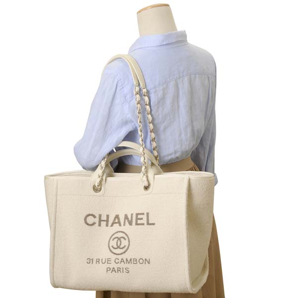 シャネルスーパーコピー CHANEL バッグ トートバッグ レディース ホワイト ラージショッピングバッグ 2WAYショルダーバッグ A66941 B06387 NE261 - 商品画像 5