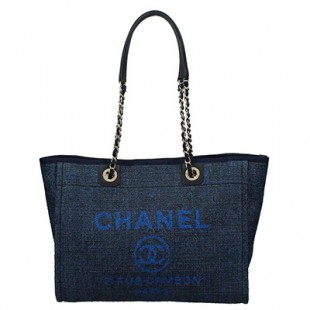 シャネルスーパーコピー CHANEL トートバッグ ドゥーヴィル ブルー A67001 Y33437 5B746 - 商品画像 2