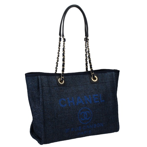 シャネルスーパーコピー CHANEL トートバッグ ドゥーヴィル ブルー A67001 Y33437 5B746 - 商品画像 3