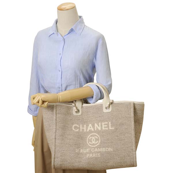 シャネル CHANEL バッグ トートバッグ レディース ベージュ ラージショッピングバッグ 2WAYショルダーバッグ A66941 B06387 NE263 - 商品画像 1