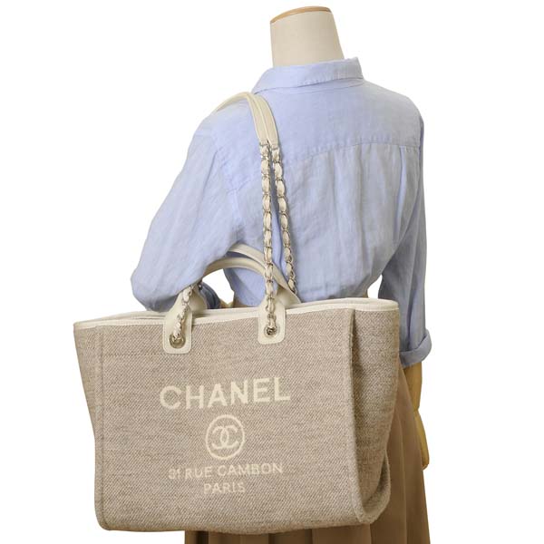 シャネル CHANEL バッグ トートバッグ レディース ベージュ ラージショッピングバッグ 2WAYショルダーバッグ A66941 B06387 NE263 - 商品画像 5
