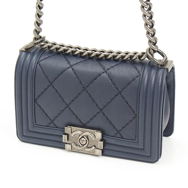 Chanelコピー ボーイシャネル チェーンショルダーバッグ 18番 A67085 ネイビー - 商品画像 3