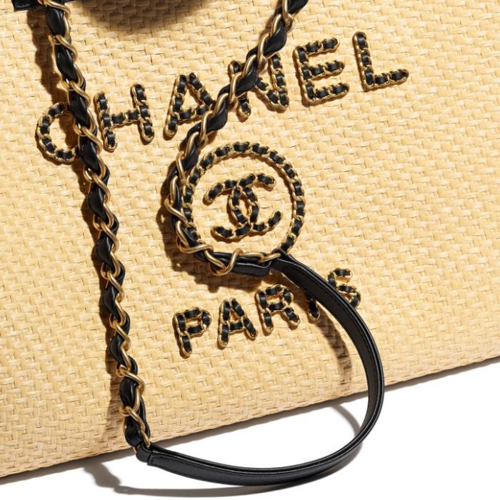 シャネル バッグ レディース CHANEL トートバッグ ドーヴィル ベージュ/ブラック A67001 B05086 NB586 - 商品画像 3