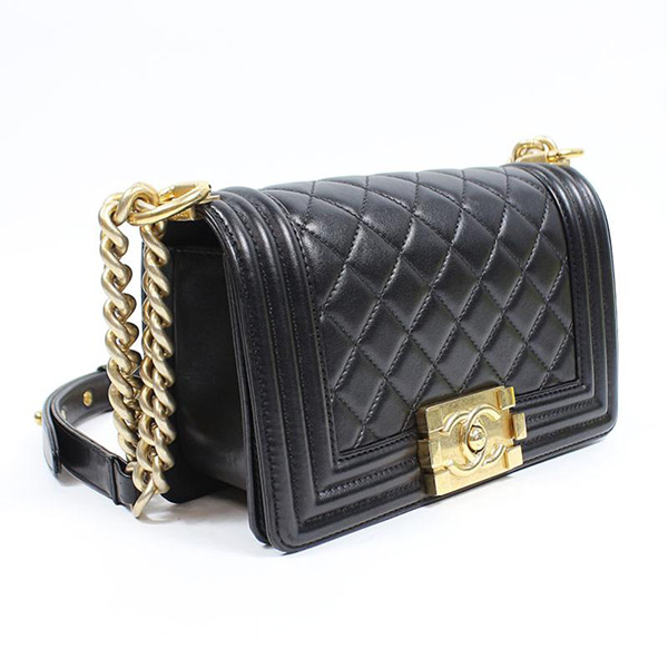 シャネルコピー CHANEL 【ボーイシャネル チェーンショルダーバッグ】 A67085 ラムスキン ブラック ゴールド金具 レディース - 商品画像 3