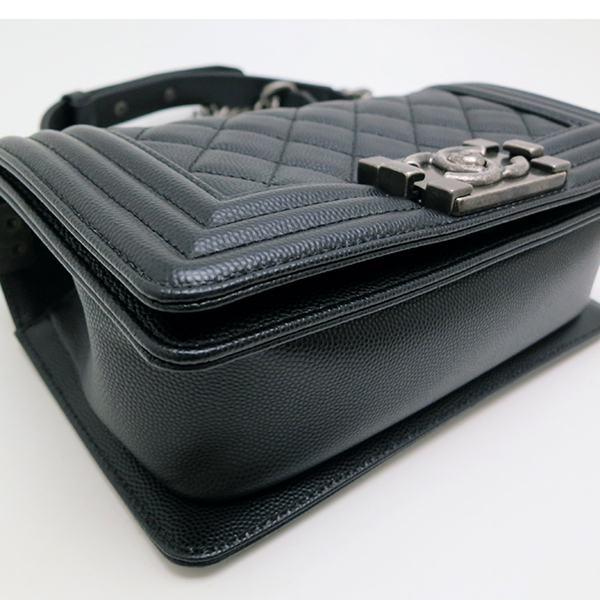 CHANELスーパーコピー シャネル ボーイ チェーン A67085 ショルダーバッグ キャビアスキン ブラック レディース - 商品画像 4
