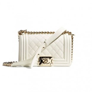 シャネルスーパーコピー CHANEL BOY CHANEL スモール ハンドバッグ ホワイト A67085 B05839 10601 - 商品画像 1