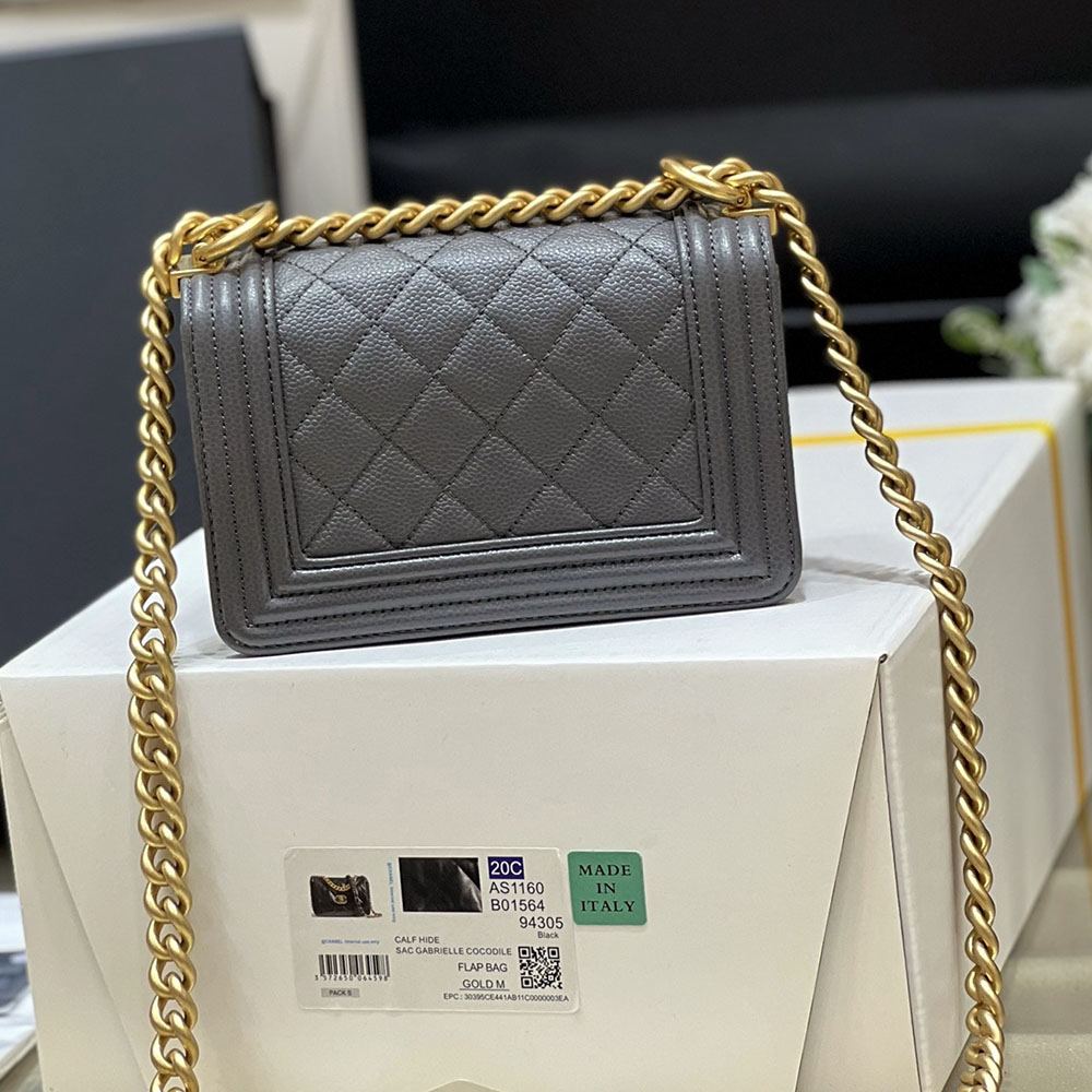 シャネル スーパーコピー Mini LeBoy チェーンバッグ A67364 グレー - 商品画像 7