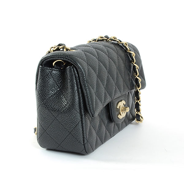 ブランドコピーCHANEL シャネル ミニマトラッセ チェーンショルダーバッグ キャビアスキン ダークグレー/ゴールド金具 A69900 - 商品画像 3