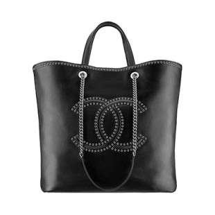 CHANELスーパーコピー ラージ ショッピング バッグ A69994 Y83239 94305 カーフスキン/アイレット ブラック - 商品画像 2