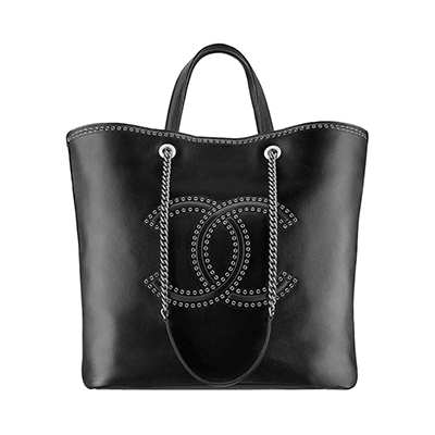 CHANELスーパーコピー ラージ ショッピング バッグ A69994 Y83239 94305 カーフスキン/アイレット ブラック - 商品画像 7