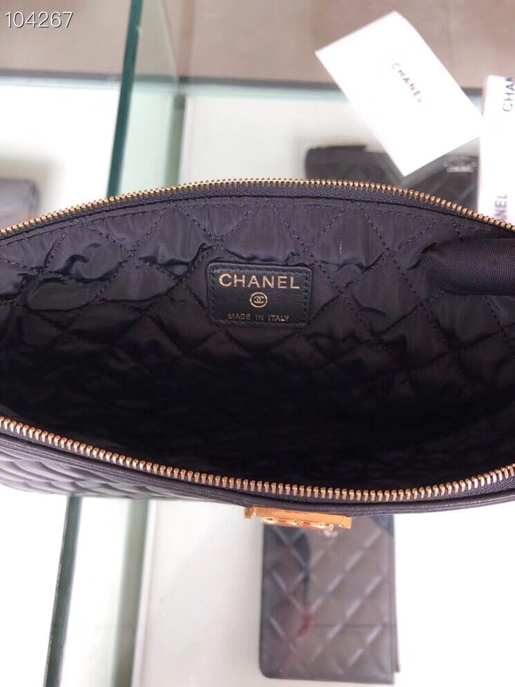 シャネルバッグスーパーコピー BOY CHANELポーチ ブラック A84406 Y07659 94305 - 商品画像 4