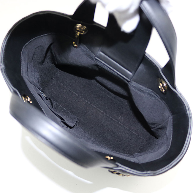 シャネルコピー 【CHANEL】シェブロン スモール ショッピングバッグ ブラック カーフスキン クラシック 2WAYチェーンショルダートート マトラッセ Vステッチ キルティング A91642 - 商品画像 3