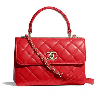 シャネル CHANEL ラムスキン◇スモールトップハンドルフラップバッグ A92236 Y60767 N0896 - 商品画像 2