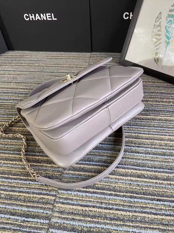 CHANEL スモール トップハンドル フラップ バッグ グレー A92236 B01289 N4854 - 商品画像 3