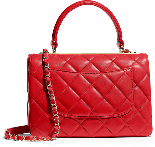 シャネル CHANEL ラムスキン◇スモールトップハンドルフラップバッグ A92236 Y60767 N0896 - 商品画像 8