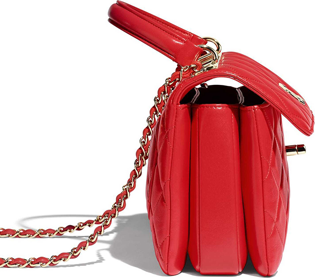 シャネル CHANEL ラムスキン◇スモールトップハンドルフラップバッグ A92236 Y60767 N0896 - 商品画像 3