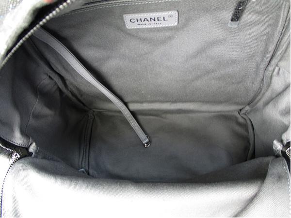 シャネル CHANEL 2014SSコレクション グラフィティ リュックサック バックパック キャンバス グレー A92352 - 商品画像 3
