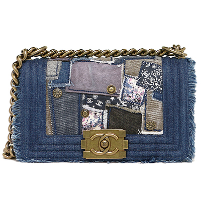 シャネルコピー CHANEL バッグ ショルダーバッグ シャネル バッグ CHANEL A92866 Y10892 C2084 SMALL BOY CHAENL FLAP BAG ゴールド金具 デニム ショルダーバッグ DENIM - 商品画像 7