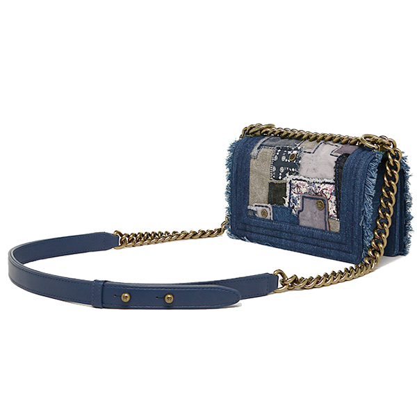 シャネルコピー CHANEL バッグ ショルダーバッグ シャネル バッグ CHANEL A92866 Y10892 C2084 SMALL BOY CHAENL FLAP BAG ゴールド金具 デニム ショルダーバッグ DENIM - 商品画像 6