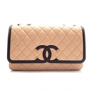 CHANELスーパーコピー シャネル ココマークマトラッセ チェーンショルダーバッグ A93340 キャビアスキン ベージュ×ブラック - 商品画像 2