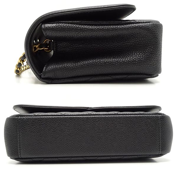 シャネルコピー CHANEL A93340 CCフィリグリー スモール チェーンショルダーバッグ キャビアスキン 黒 ブラック - 商品画像 7