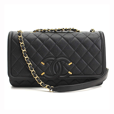 シャネルスーパーコピー (CHANEL) チェーンショルダーフラッバッグブラック レディース A93341 - 商品画像 7