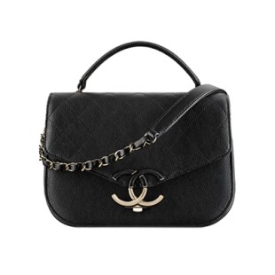 ブランドコピーシャネル chanel ハンドバッグ グレインド カーフスキン ブラック A93659 Y61153 C0201