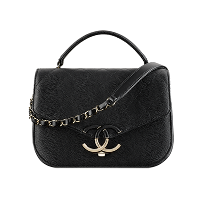 ブランドコピーシャネル chanel ハンドバッグ グレインド カーフスキン ブラック A93659 Y61153 C0201 - 商品画像 7