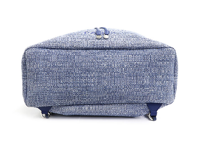 CHANELバックパックコピー (シャネル) ドーヴィル ココマーク ブルー系×シルバー金具 ツイード レザー A93787 レディース - 商品画像 6