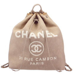 CHANELスーパーコピー シャネル ドーヴィル A93787 キャンパス×レザー ベージュ リュック バックパック ベージュ - 商品画像 7