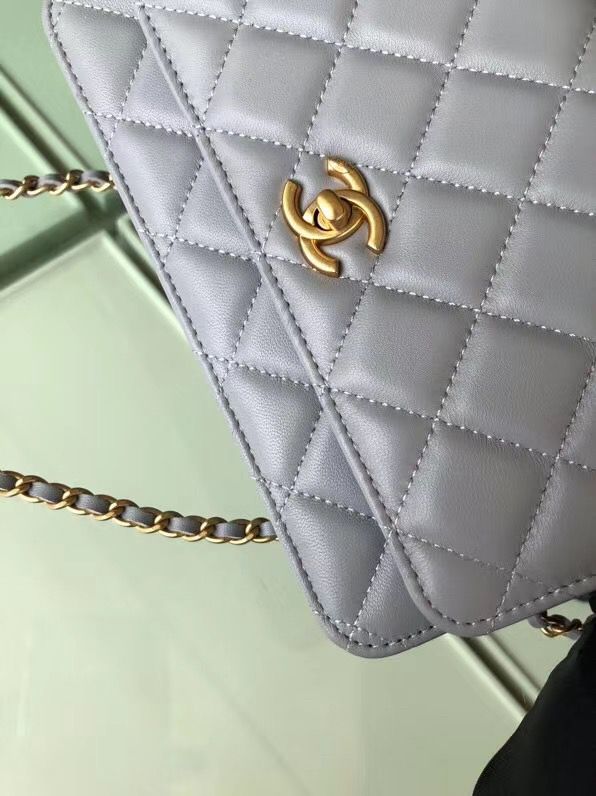 シャネル CHANEL ラムスキン チェーンウォレット グレー AP1450 B02991 94302 - 商品画像 1