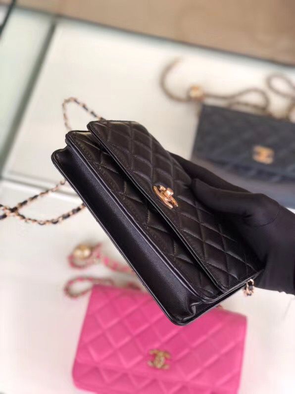 シャネル CHANEL ラムスキン チェーンウォレット ブラック AP1450 B02991 94305 - 商品画像 1