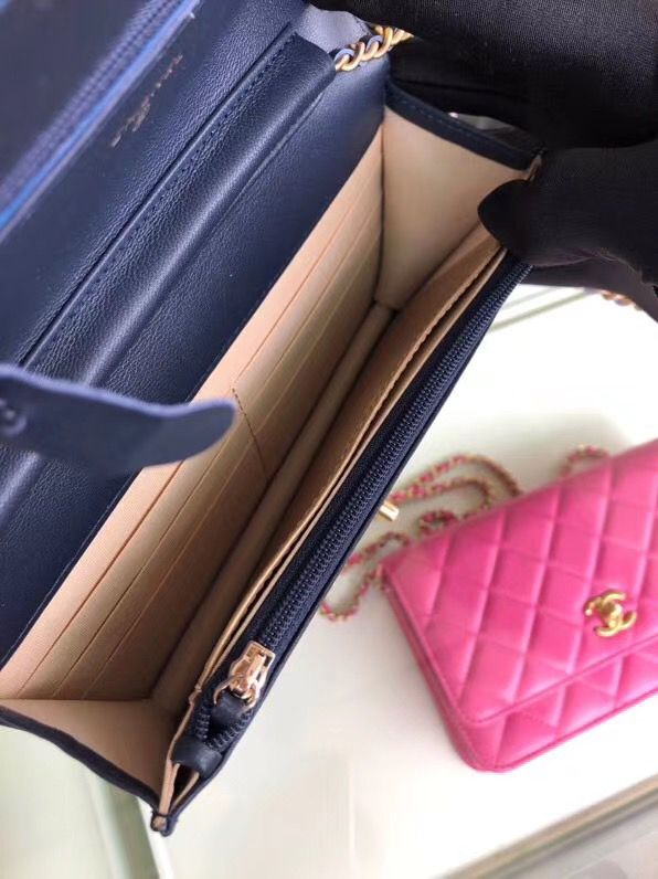 シャネル CHANEL ラムスキン チェーンウォレット カレッジネイビー AP1450 B02991 94306 - 商品画像 5