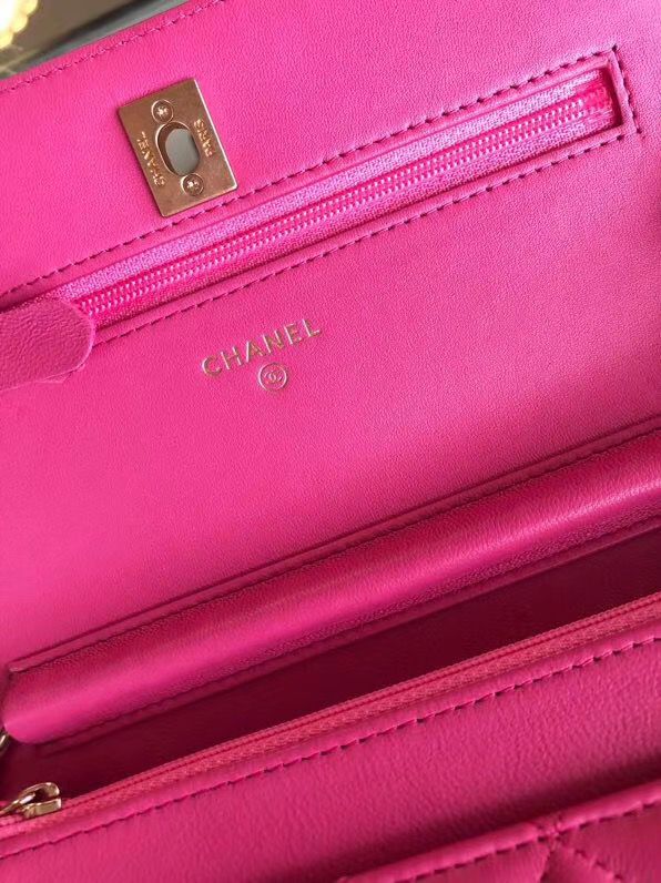 シャネル CHANEL ラムスキン チェーンウォレット ローズレッド AP1450 B02991 94309 - 商品画像 3