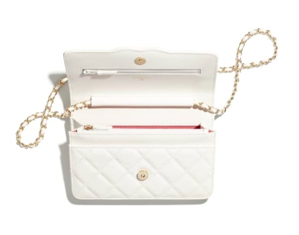 シャネルスーパーコピー CHANEL チェーンウォレット ゴートスキン ホワイト AP2020 B05132 10601 - 商品画像 3