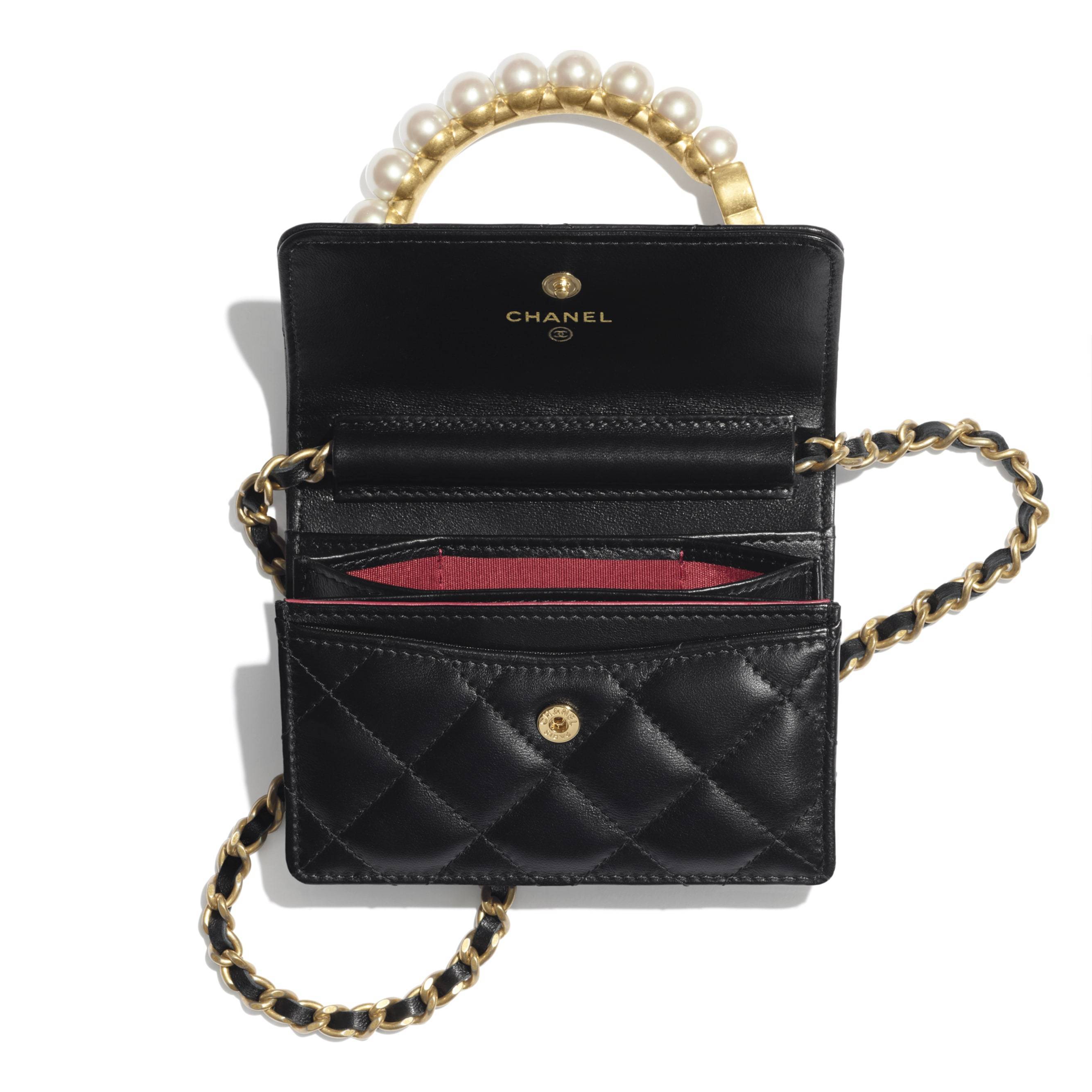 シャネル CHANEL チェーン クラッチ ラムスキンパール ブラック AP2274 B05945 94305 - 商品画像 2