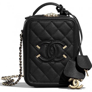 シャネル CHANEL バニティ ケース ショルダー CC キャビア チェーン AS0988 B01186 94305