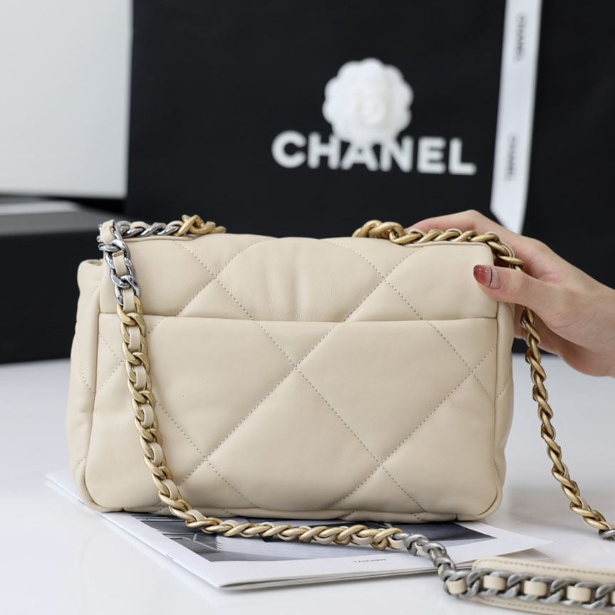 シャネルスーパーコピー chanel 19 フラップバッグ AS1160 AS1161 ベージュ - 商品画像 6