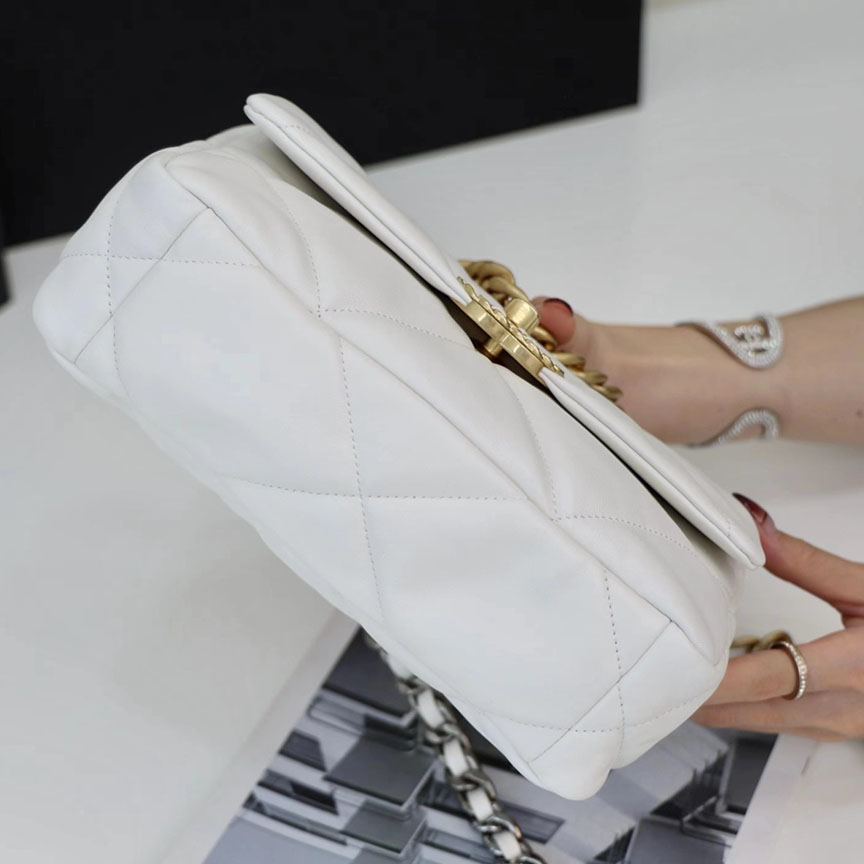 シャネルスーパーコピー chanel 19 フラップバッグ AS1160 AS1161 ホワイト - 商品画像 3