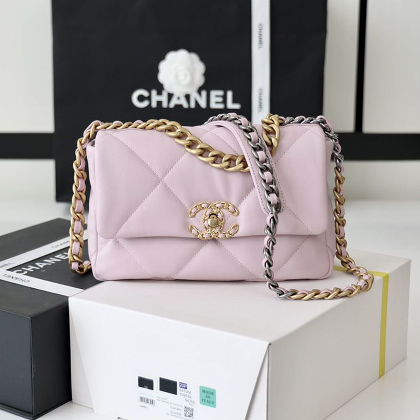 シャネル スーパーコピー chanel 19 フラップバッグ AS1160 AS1161 ピンク - 商品画像 8