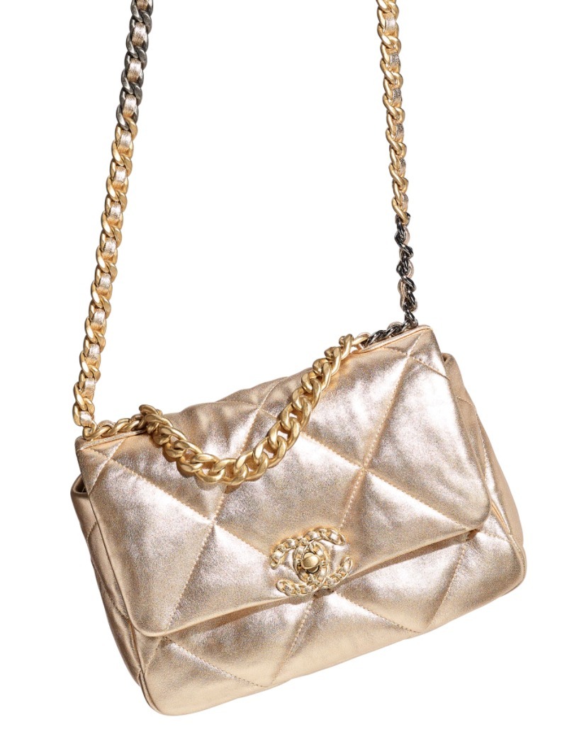 CHANELコピー シャネル19 ハンドバッグ シンプル ゴールド 金 AS1160 B05457 NC293 - 商品画像 3