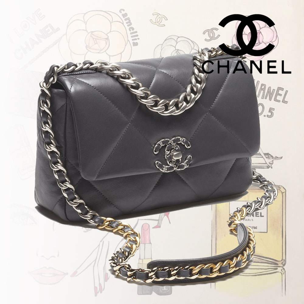 スーパーコピーシャネル CHANEL 19 ハンドバッグ グレー AS1160 B07327 NR653 - 商品画像 8