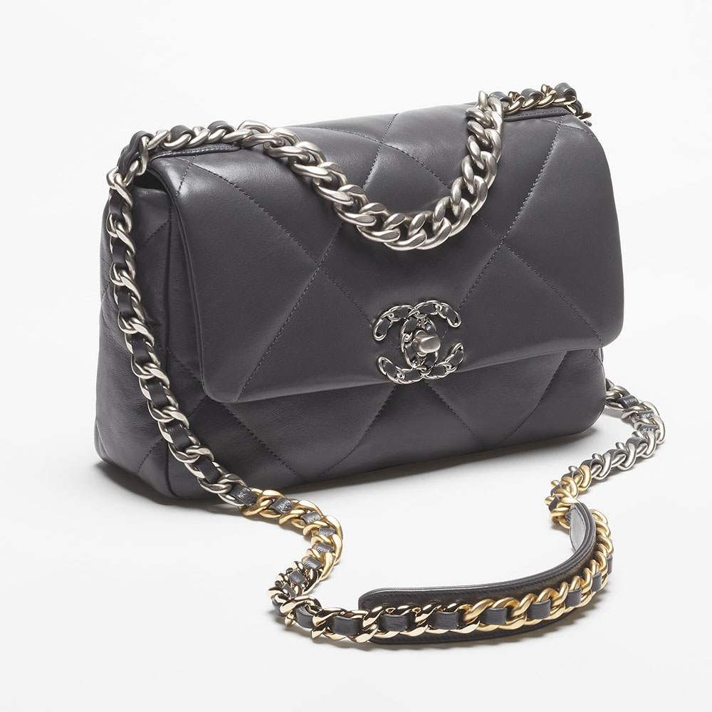 スーパーコピーシャネル CHANEL 19 ハンドバッグ グレー AS1160 B07327 NR653 - 商品画像 10