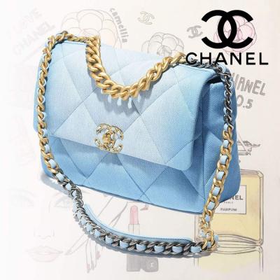 シャネル スーパーコピー CHANEL 19 ラージ ハンドバッグ ブルー & ライトブルー AS1161 B15082 NT300 - 商品画像 2