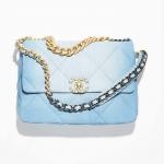 シャネル スーパーコピー CHANEL 19 ラージ ハンドバッグ ブルー & ライトブルー AS1161 B15082 NT300 - 商品画像 7